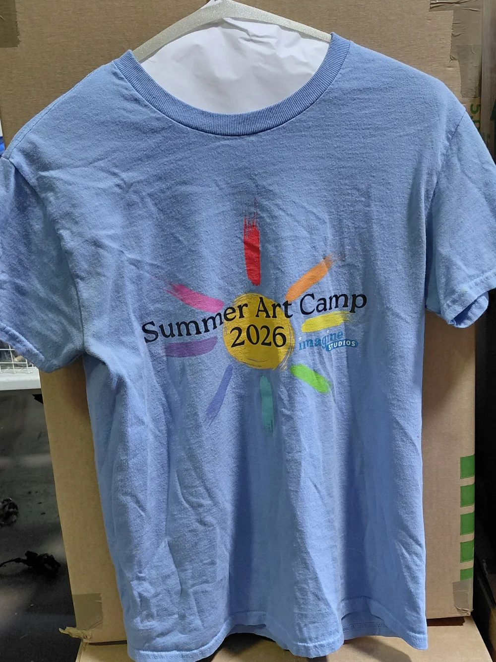Summer Art Camp 2026 Kids T‑Shirt - Light Blue